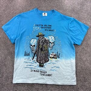 Warren Lotas Shirt Mens 2XL Blue Tie Dye Could You Kill Your Own Brother